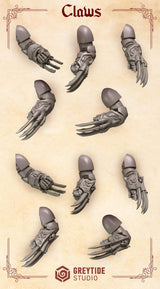 3d Printed Crimson Lords Claws x10 by Greytide Studio