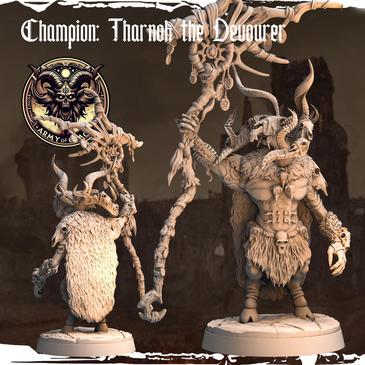 3D Printed Chaos Beast Champion by Monolith Arts