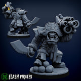3d Printed Ork Pirate Cannon Warboss #4 by Mekka Miniatures