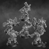 3d Printed Orc Head Crackaz Mob by DakkaDakka Miniatures