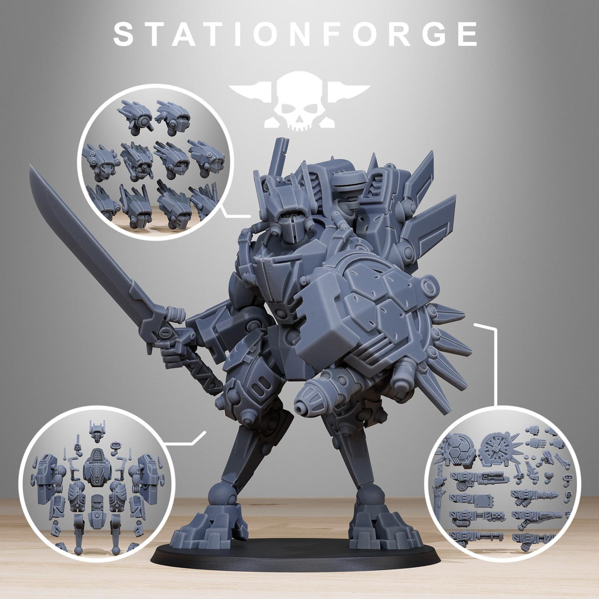 3D Printed Tarion Elder Mech Mk1 by StationForge Miniatures
