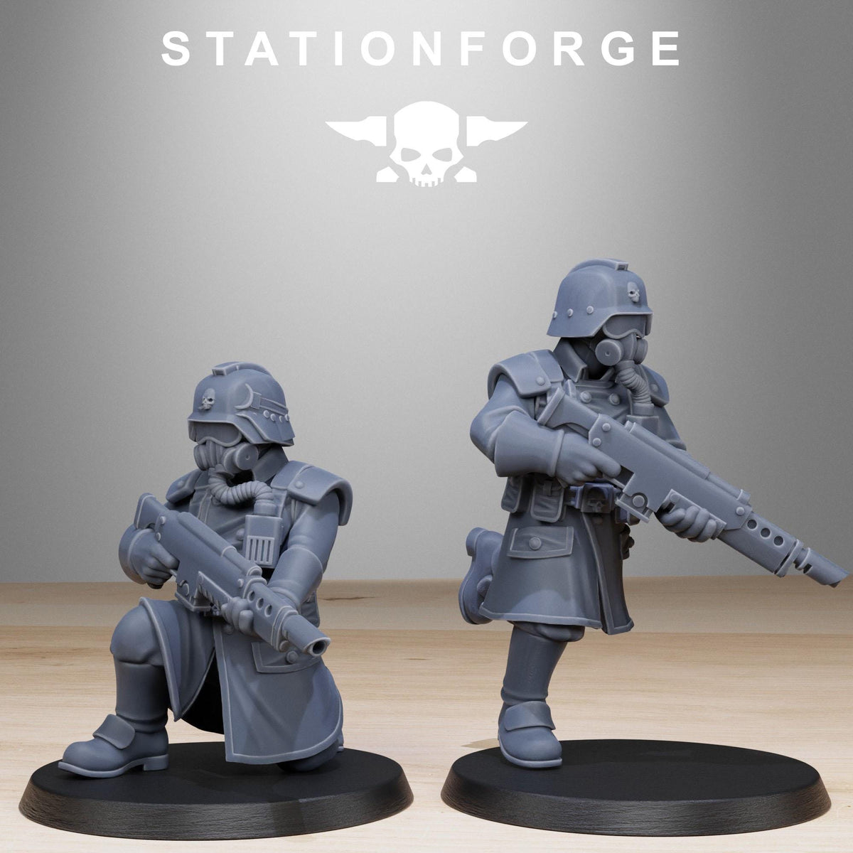 3D Printed GrimGuard Militants by StationForge Miniatures