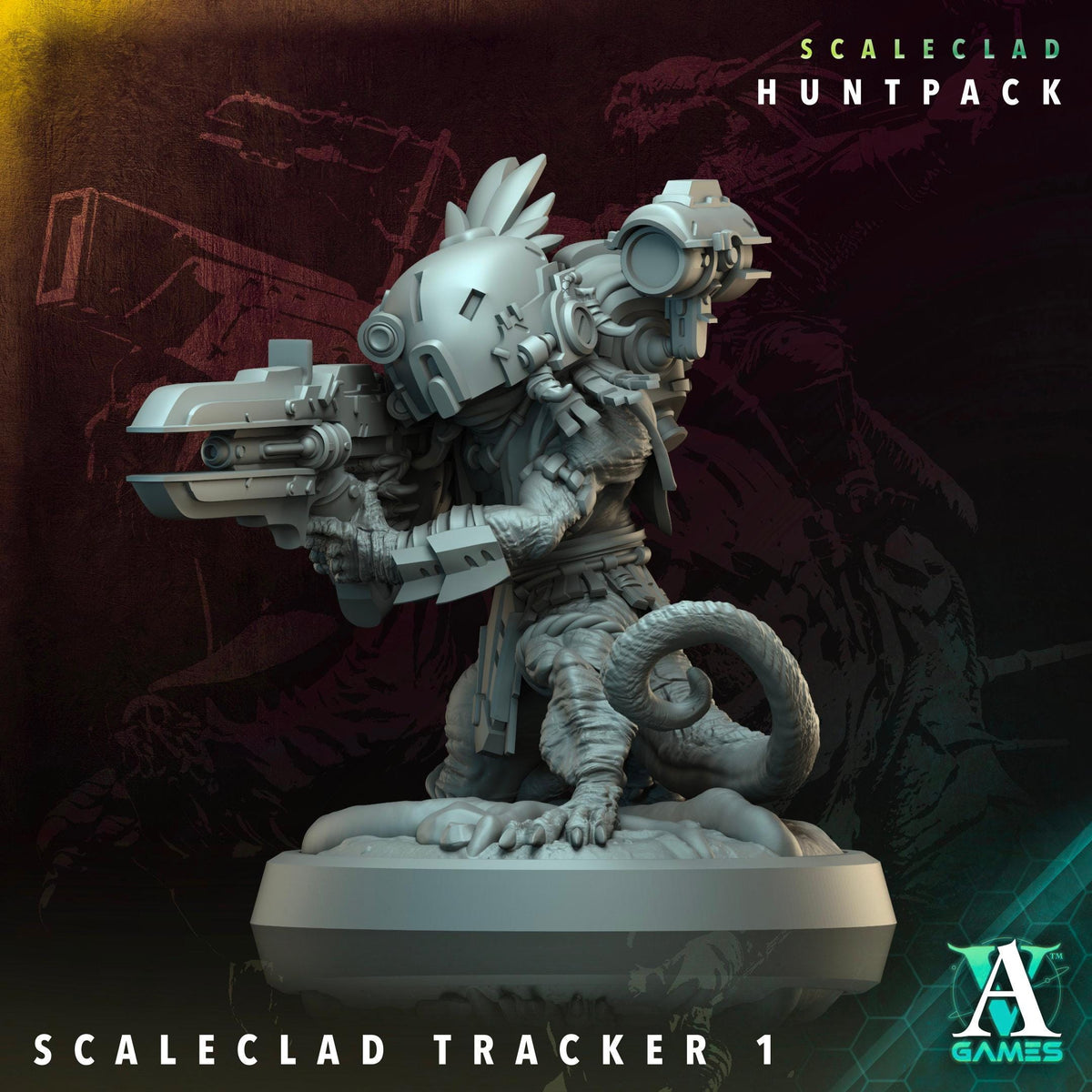 3D Printed Scaleclad Trackers by Archvillain Games