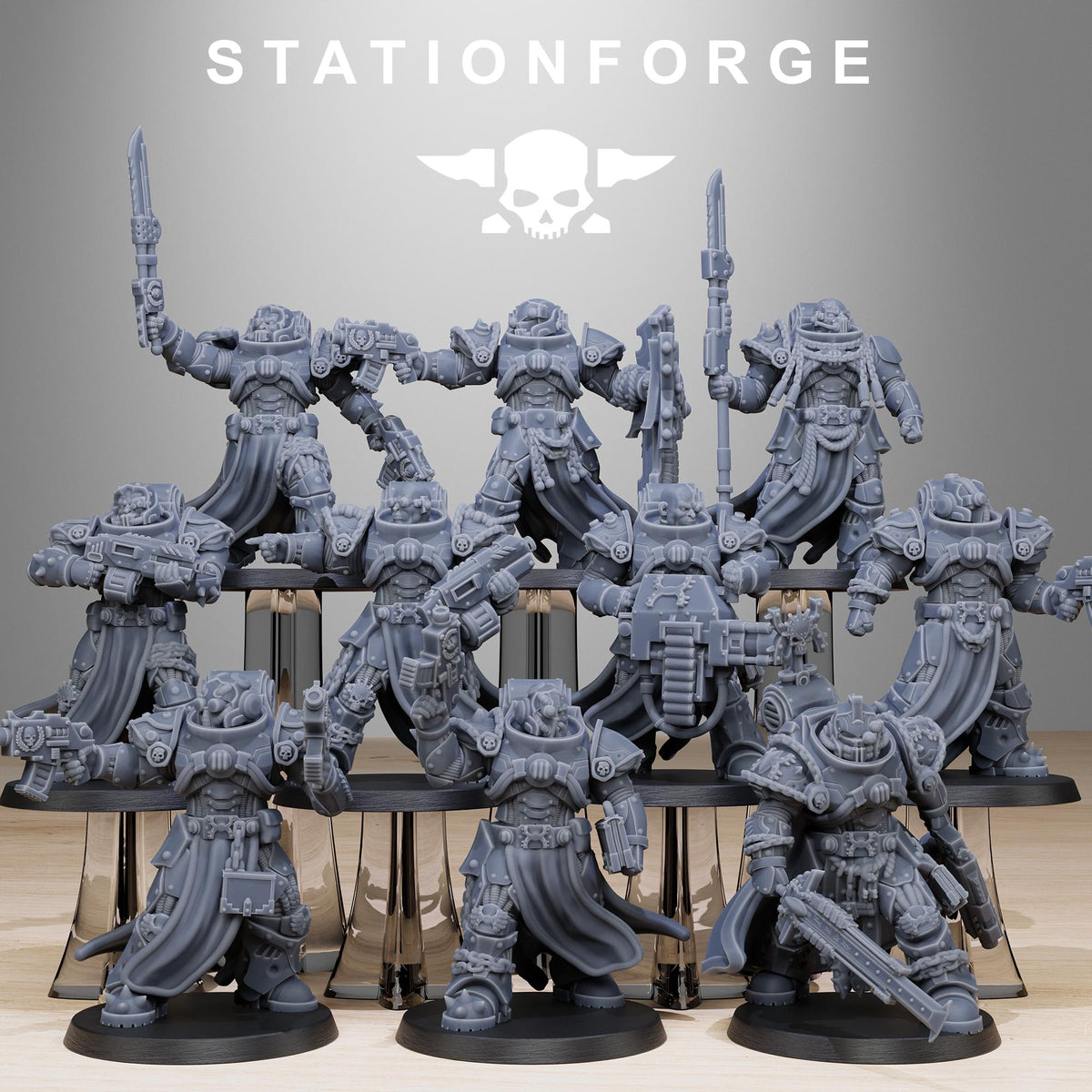 3D Printed Socratis Militants by StationForge Miniatures