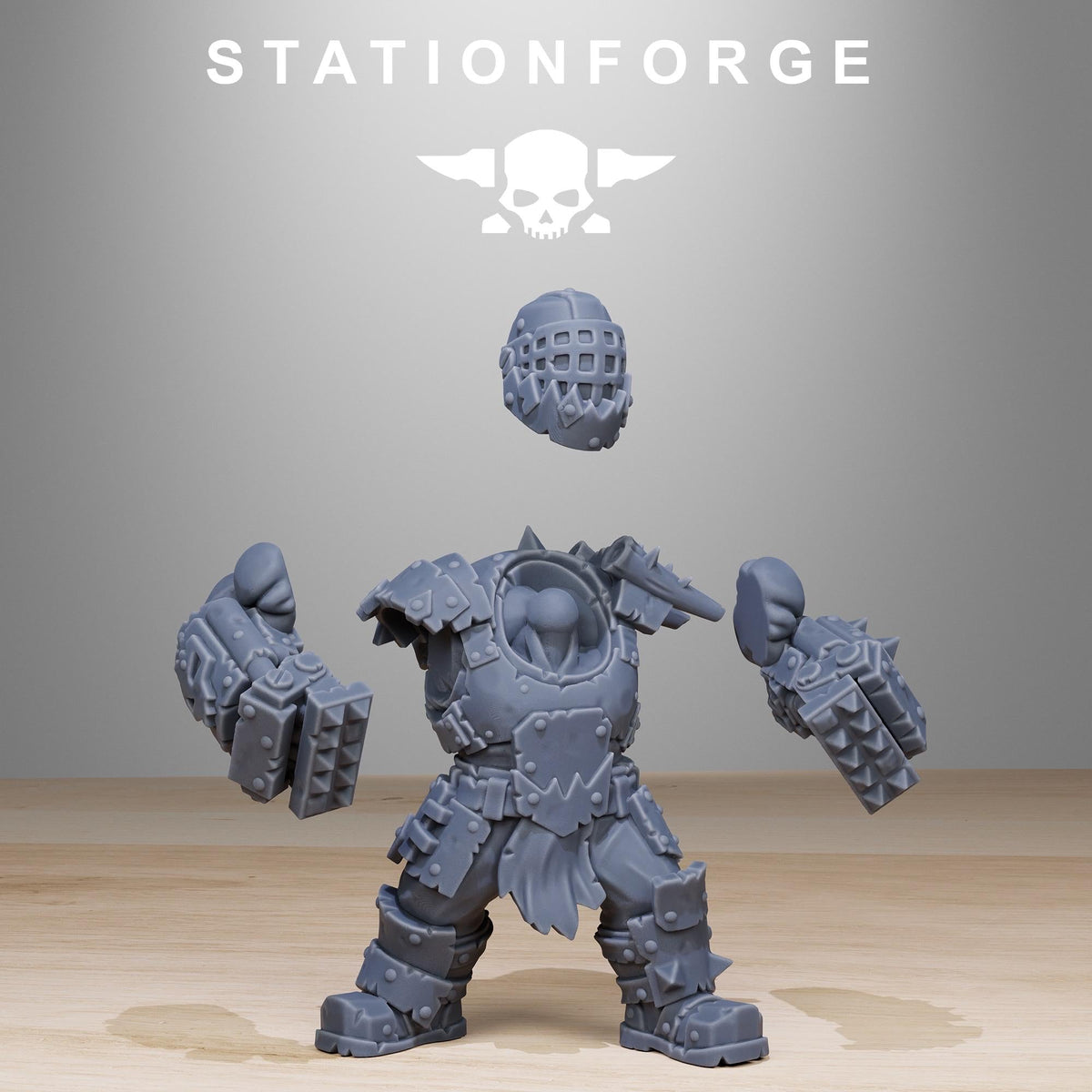 3D Printed Orkaz Smashaz by StationForge Miniatures