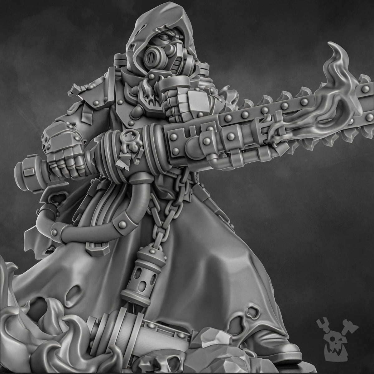 3d Printed Pyro Zealot by DakkaDakka Miniatures