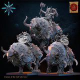 3D Printed Chaos Barbarian Riders x3 by Lost Kingdom Miniatures
