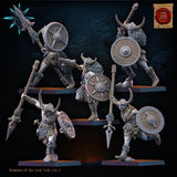 3D Printed Chaos Barbarian Regiment x10 by Lost Kingdom Miniatures