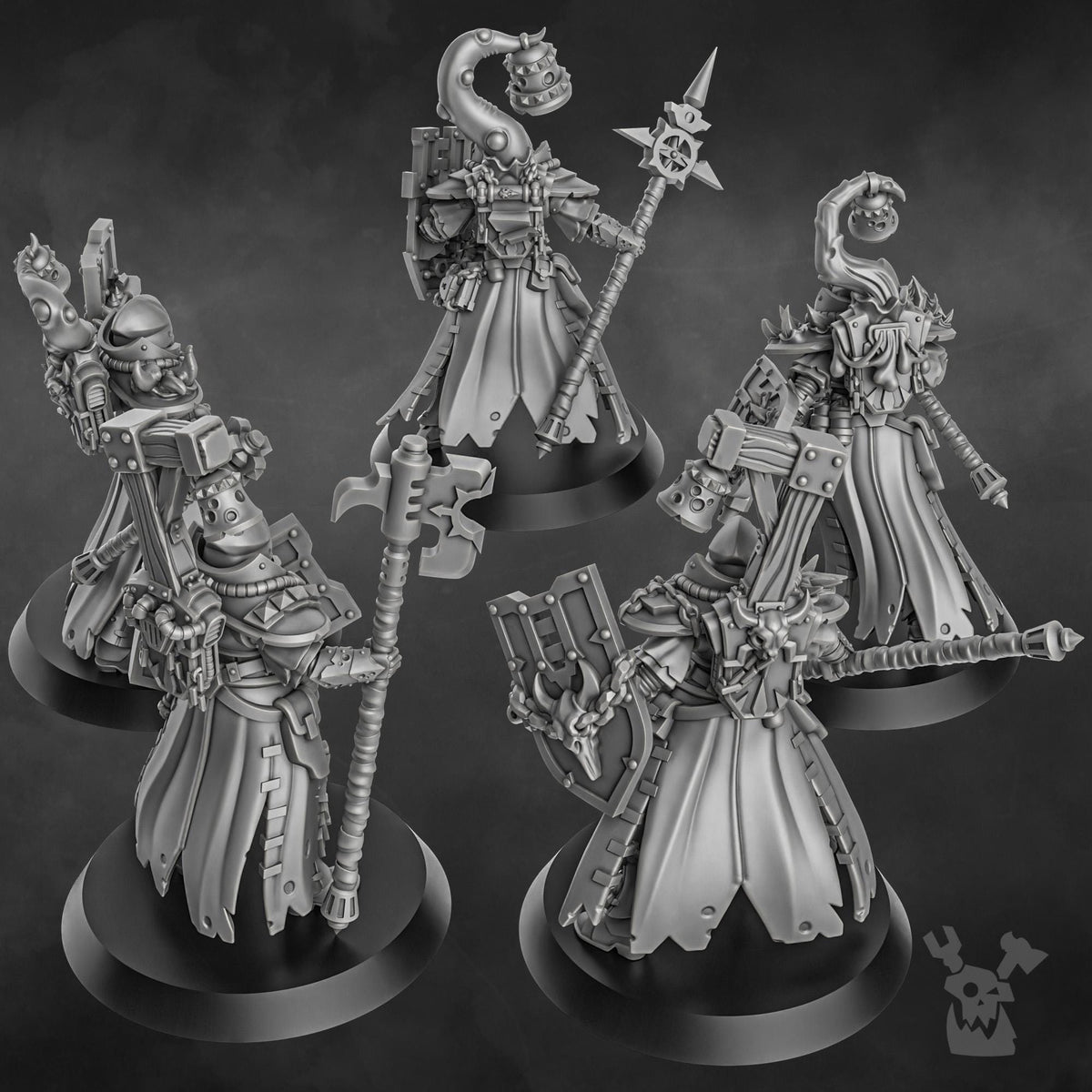 3d Printed Blightshield Witch Squad x5 by DakkaDakka Miniatures