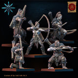 3D Printed Chaos Barbarian Bow Regiment by Lost Kingdom Miniatures