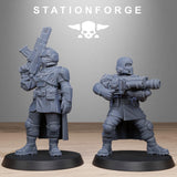 3D Printed Vaskar Patrol by StationForge Miniatures