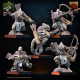 3d Printed Lizard Kin Archer Regiment x10 by Lost Kingdom Miniatures