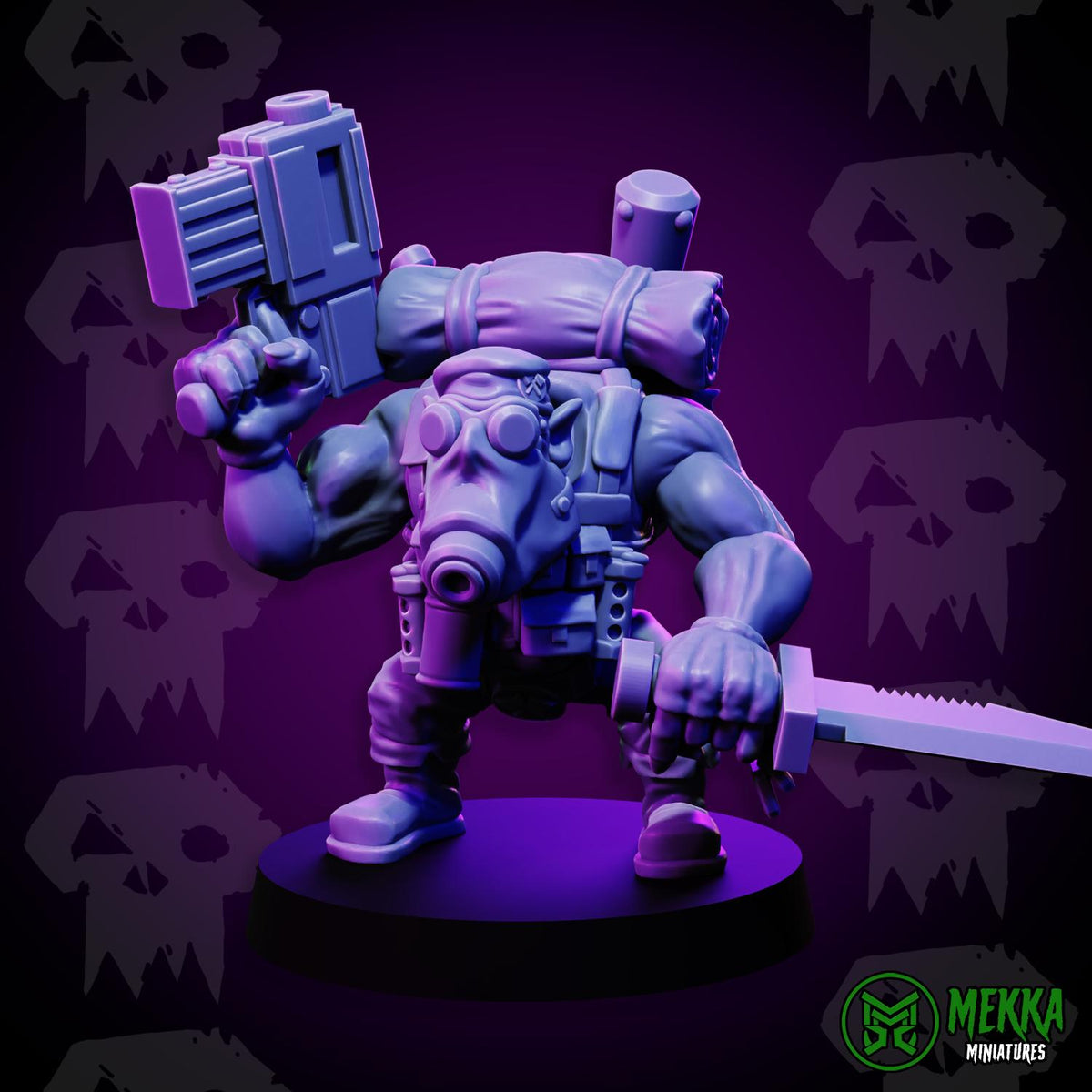 3d Printed Orc Commando Set by Mekka Miniatures