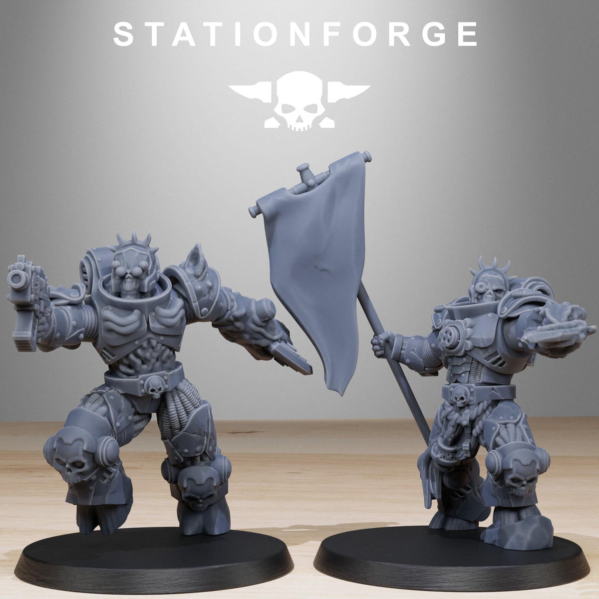 3D Printed Socratis Corrupted Mutants by StationForge Miniatures