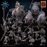 3D Printed Chaos Barbarian Riders x3 by Lost Kingdom Miniatures