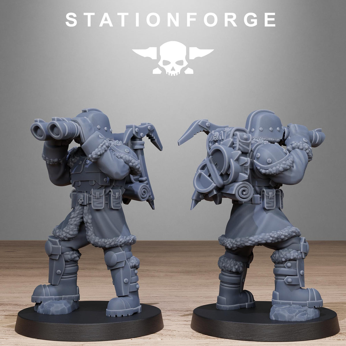 3D Printed GrimGuard Frostwatch Patrol by StationForge Miniatures