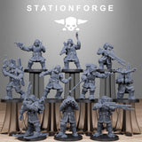 3D Printed GrimGuard Frostwatch Patrol by StationForge Miniatures