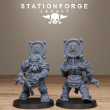 3D Printed Ironvale Dwarf Infantry by Stationforge Legacy Miniatures