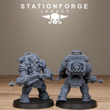 3D Printed Ironvale Dwarf Infantry by Stationforge Legacy Miniatures