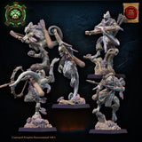 3d Printed Lizard Kin Archer Regiment by Lost Kingdom Miniatures