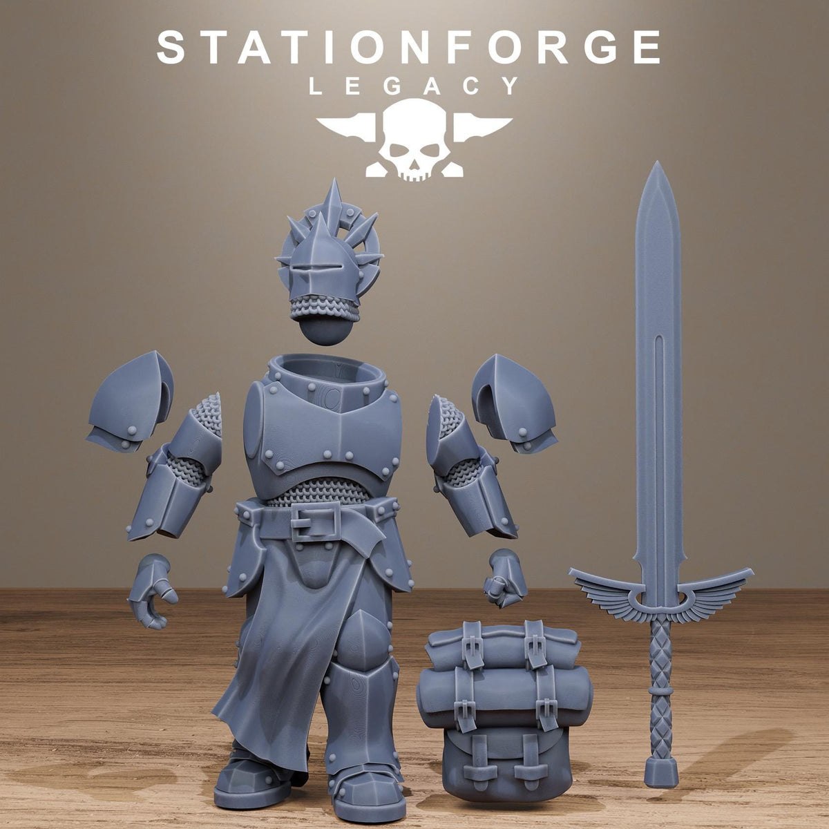 3D Printed Solaris Greatswords by StationForge Miniatures