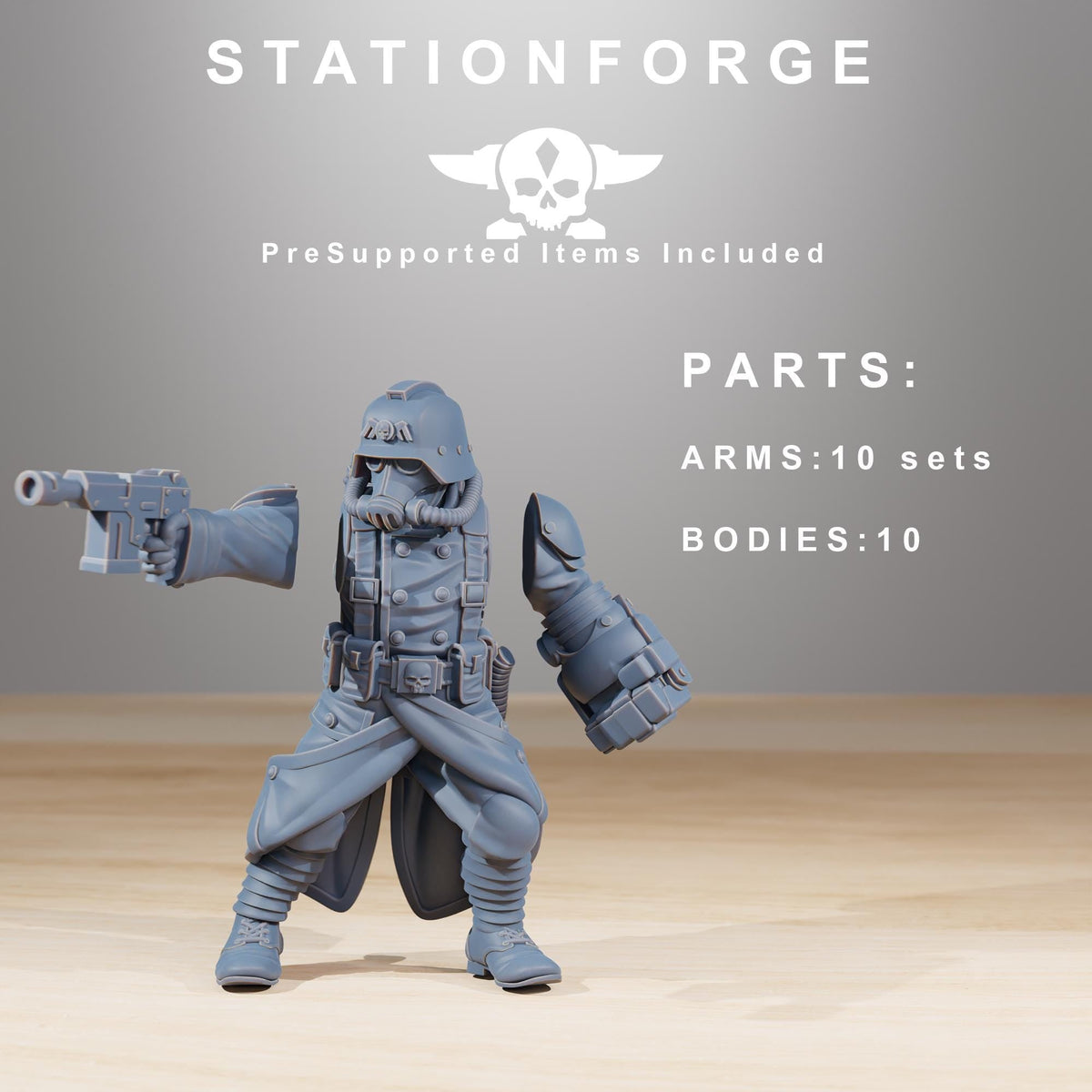 3D Printed GrimGuard Acolytes by StationForge Miniatures