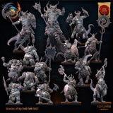 3D Printed Feldrak Regiment 3x by Lost Kingdom Miniatures