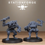 3D Printed Rotfang Infantry by Stationforge Legacy Miniatures