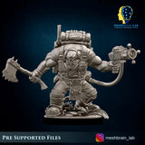 3d Printed Ork Commando with Energy Gun by Meshbrain Labs Miniatures