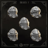 3d Printed Eternal Crusader Heads Upgrade Kit by Greytide Studio