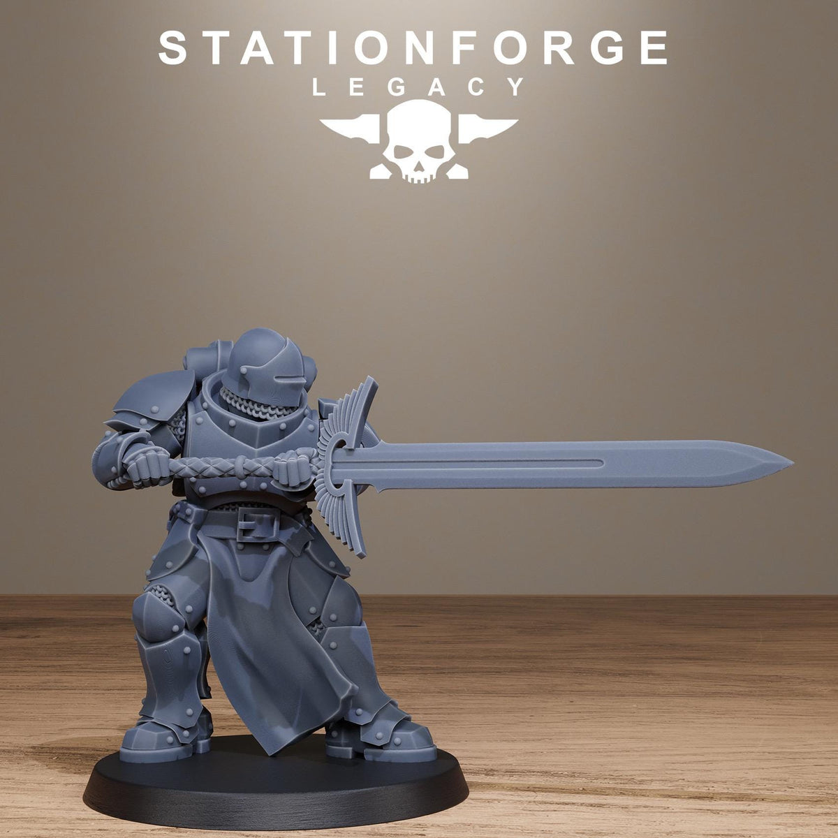 3D Printed Solaris Greatswords by StationForge Miniatures