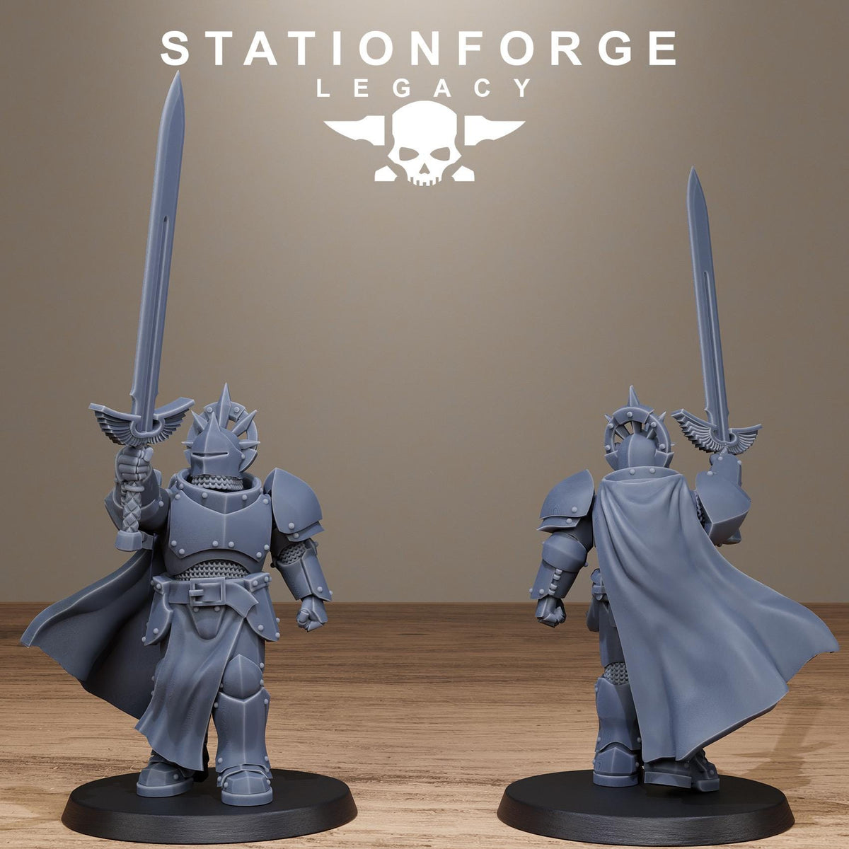 3D Printed Solaris Greatswords by StationForge Miniatures