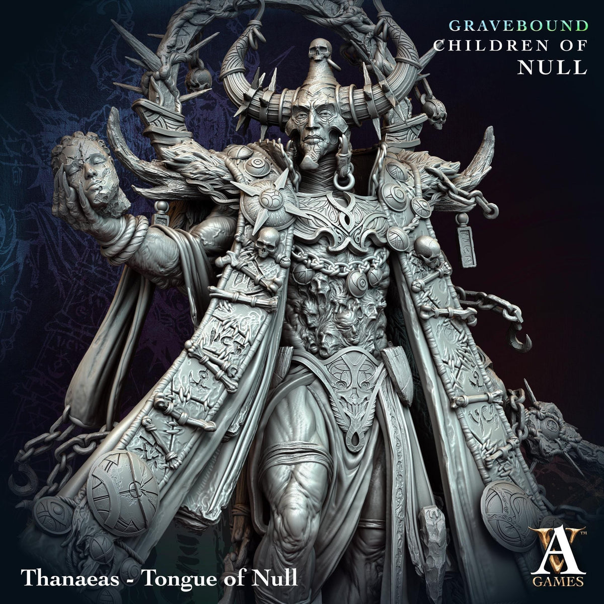 3D Printed Thanaeas - Tongue of Null by Archvillain Games