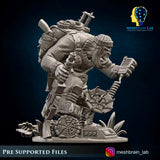 3d Printed Ork Commando Radio Operator by Meshbrain Labs