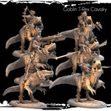 3D Printed Goblin T-Rex Cavalry by Monolith Arts