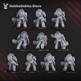 3d Printed Ignisaurus Clan Pulsarum Squad by DakkaDakka Miniatures