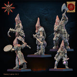 3D Printed Chaos Cultists by Lost Kingdom Miniatures