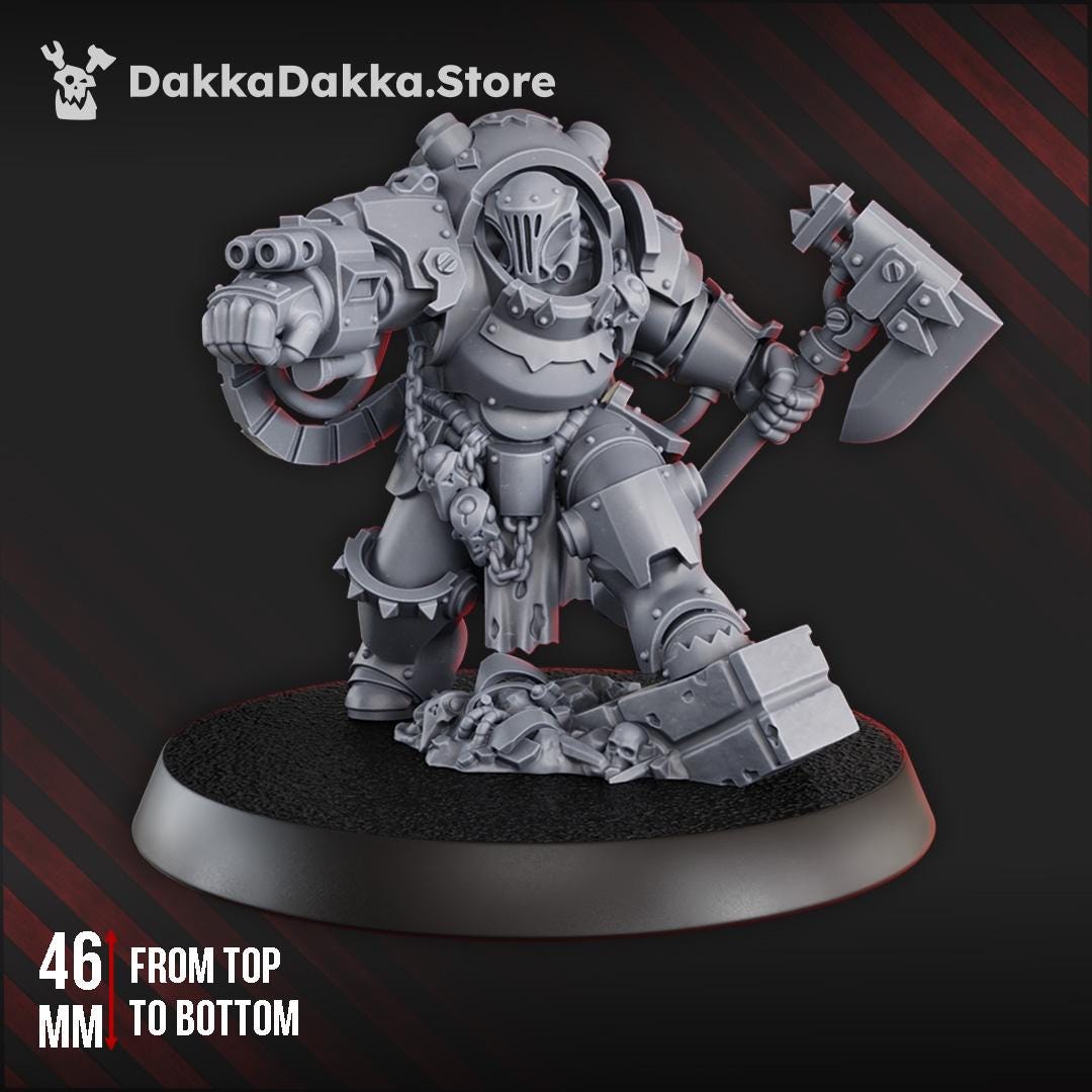 3d Printed Gorgwork Commander by DakkaDakka Miniatures