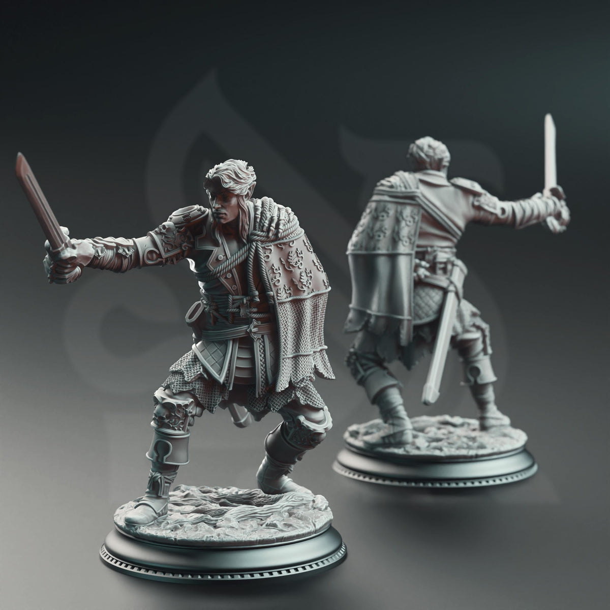3D Printed Half Elf Swashbuckler by DM Stash