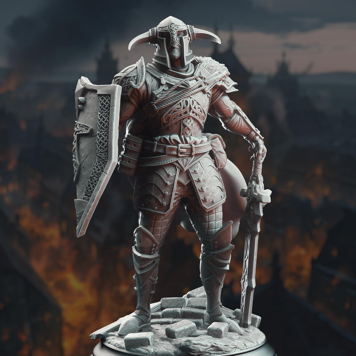 3D Printed Nordic Paladin of Nature's Wrath by DM Stash
