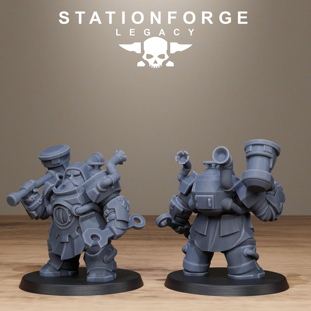 3D Printed Ironvale Leaders by StationForge Miniatures