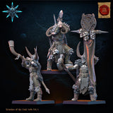 3D Printed Heavy Weapon Barbarian Command Group by Lost Kingdom Miniatures