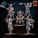 3D Printed Heavy Weapon Chaos Barbarian Regiment x10 by Lost Kingdom Miniatures