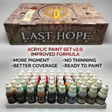 Acrylic Paint Set V2.0 for Wargame Miniatures - NEW FORMULA