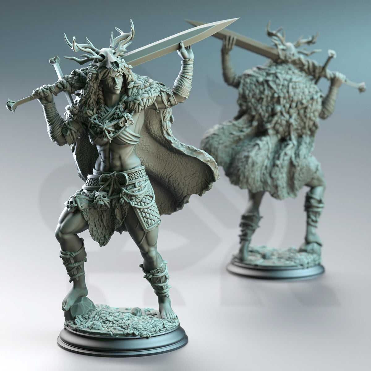 3D Printed Goliath Fey Barbarian by DM Stash