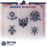 3d Printed Primal Hounds Backpack Decorations by Greytide Studio