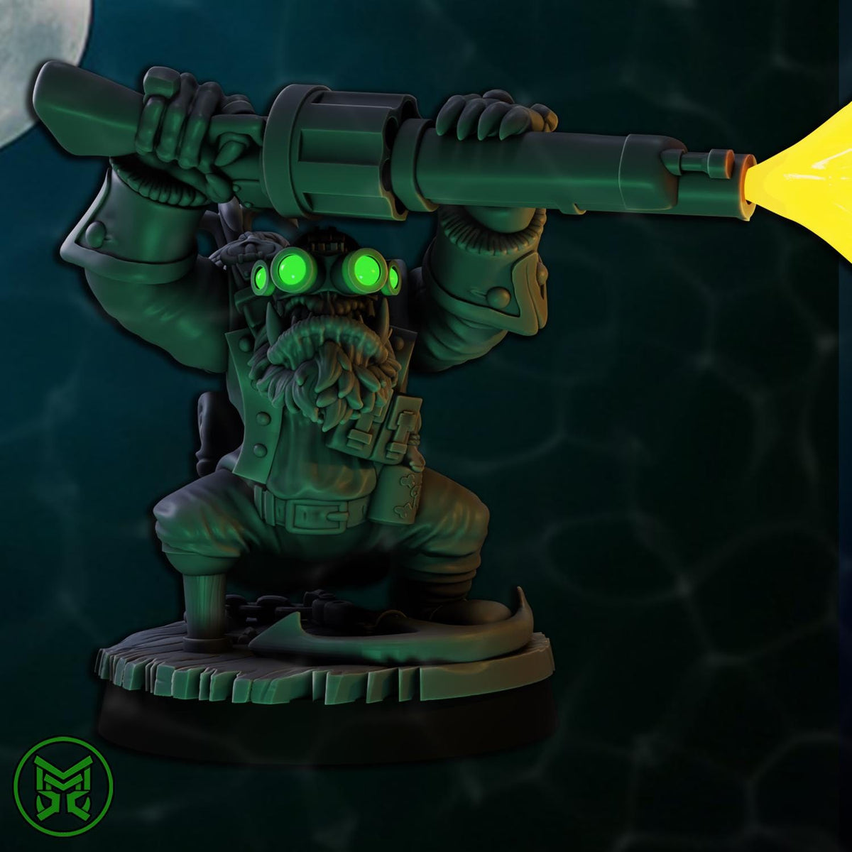 3d Printed Ork Pirate Commandos x4 by Mekka Miniatures