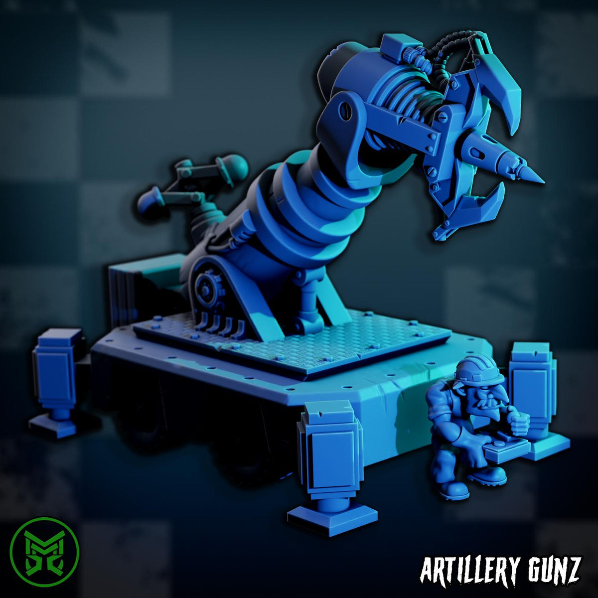 3d Printed Artillery Goblins by Mekka Miniatures