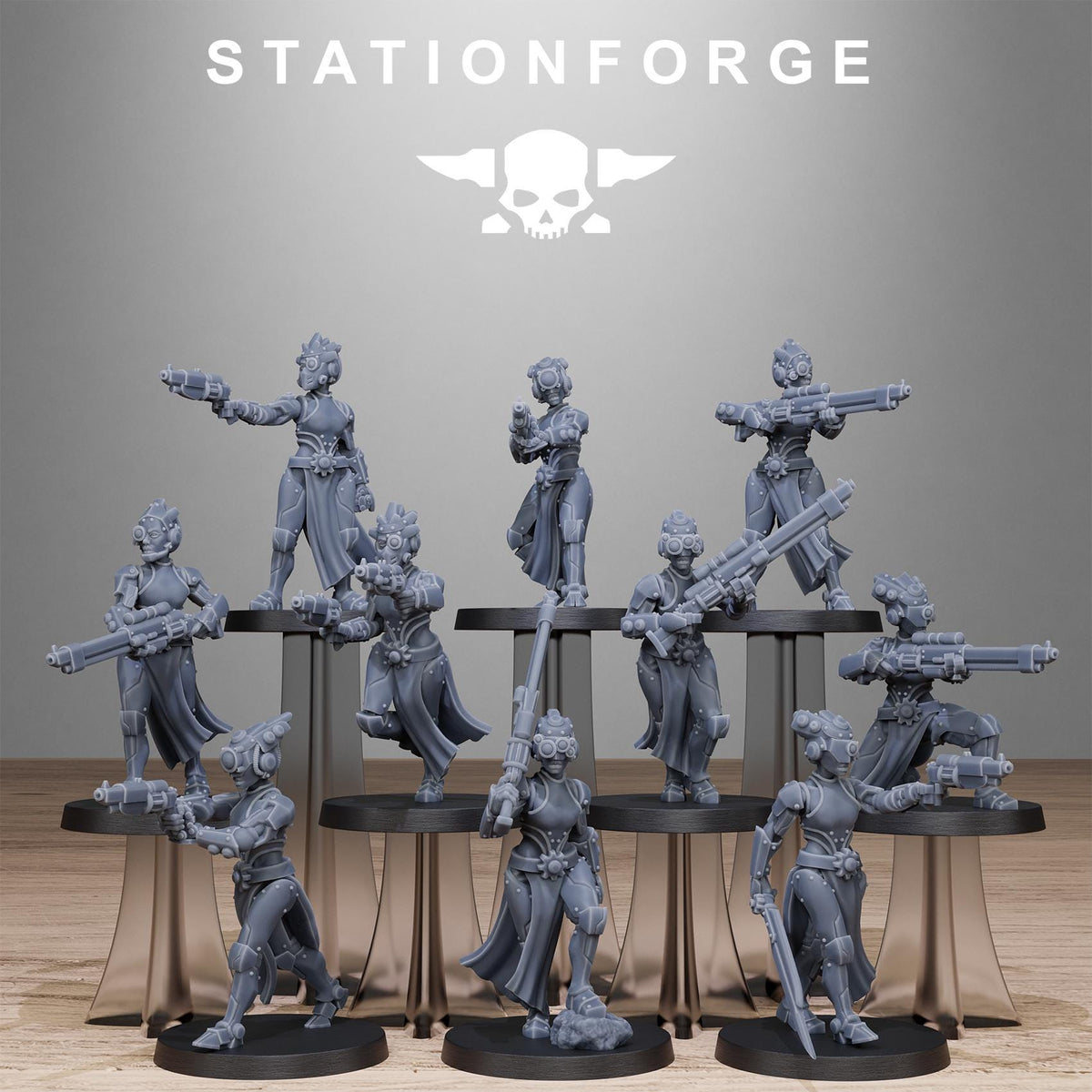 3D Printed Scavenger Sisters x10 by StationForge Miniatures
