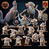3D Printed Hinewai, Tohunga with Familiar by Lost Kingdom Miniatures